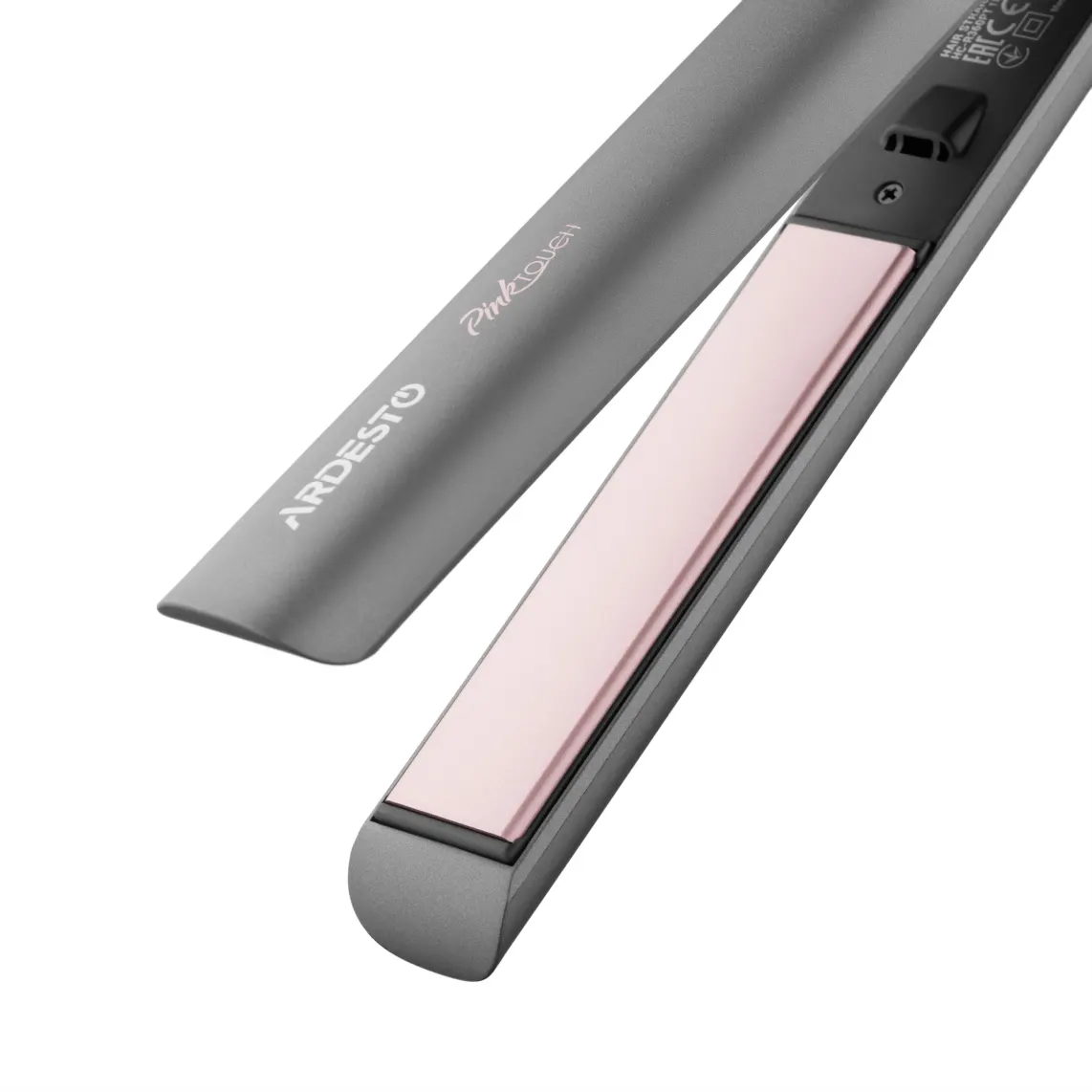თმის უთო ARDESTO Hair straightener Pink Touch, 52W, 150-230C, ceramics, gray+pink