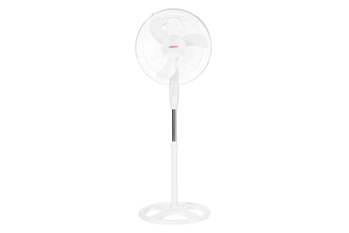 ვენტილატორი Ardesto FN-1608RW fan with mechanical control, round support, white