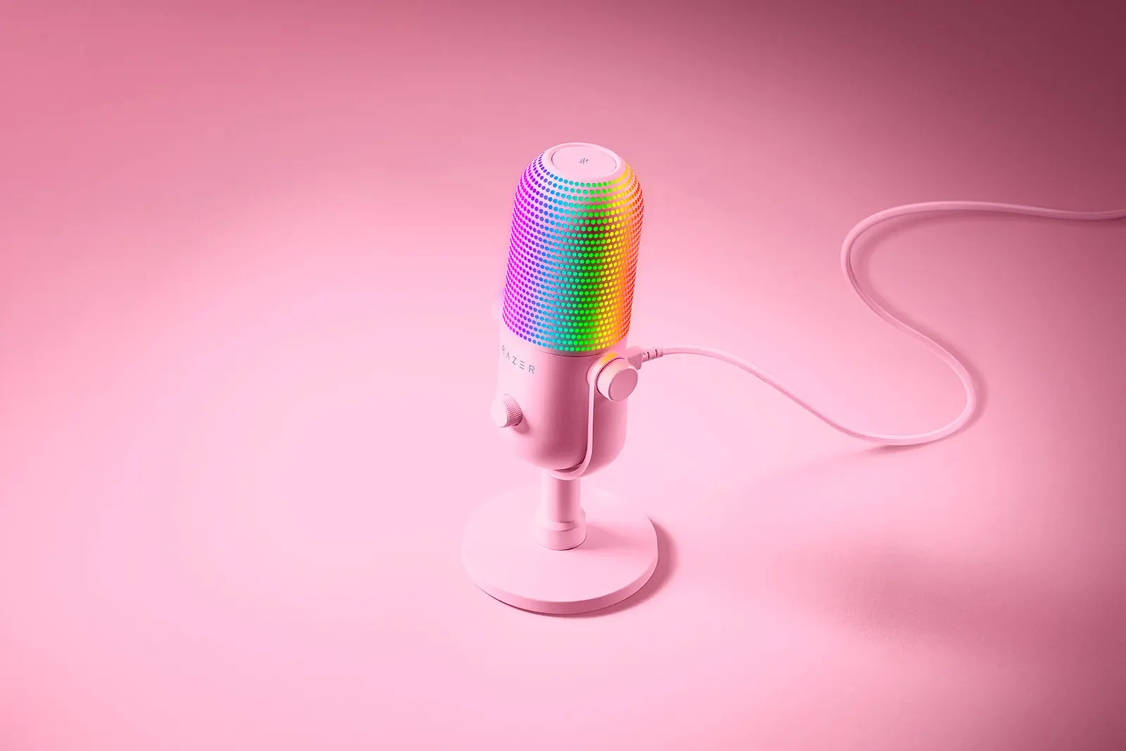 მიკროფონი Razer gaming microphone Seiren V3 Chroma, Uni, RGB, USB-A, 2m, quartz