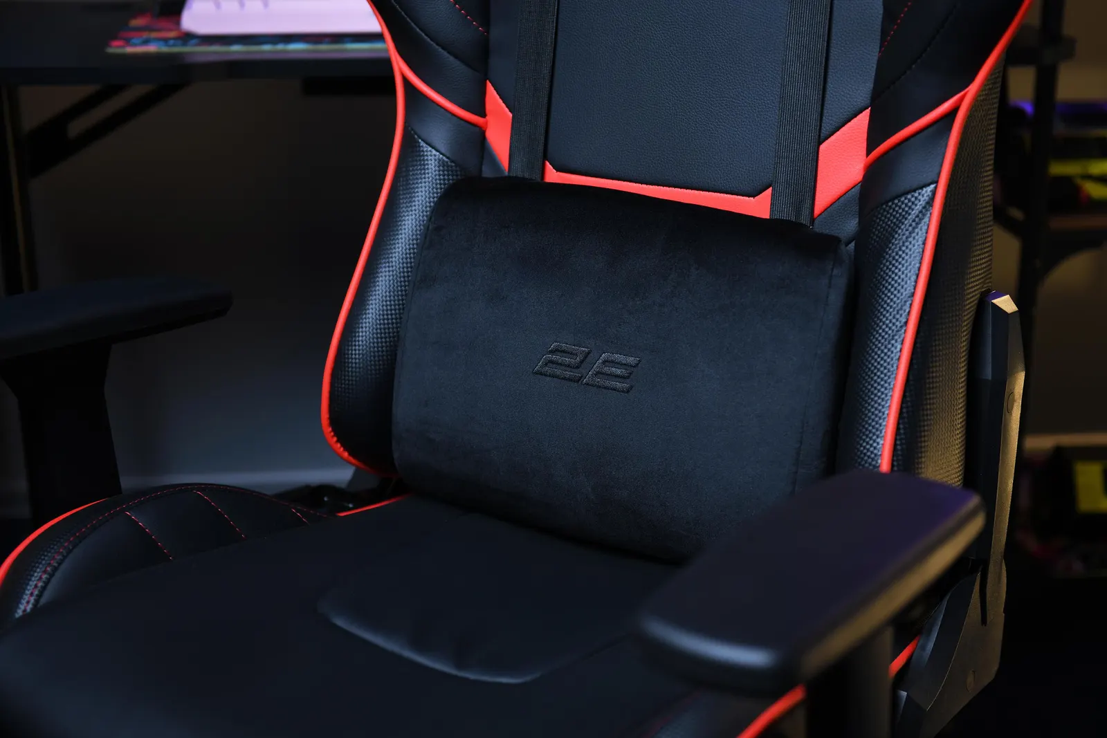 გეიმერული სავარძელი 2E GAMING Chair HIBAGON Black/Red