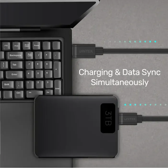 Y-C473BK, UNITEK, Cable, Type C to Micro USB Charging, with Data.