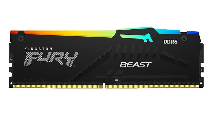 Kingston, FURY Beast (RGB) RAM 32GB DDR5 5600MHz CL36 DIMM.