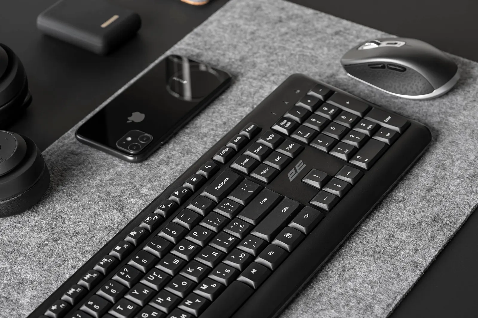 კლავიატურა 2E Keyboard KS220 WL Black
