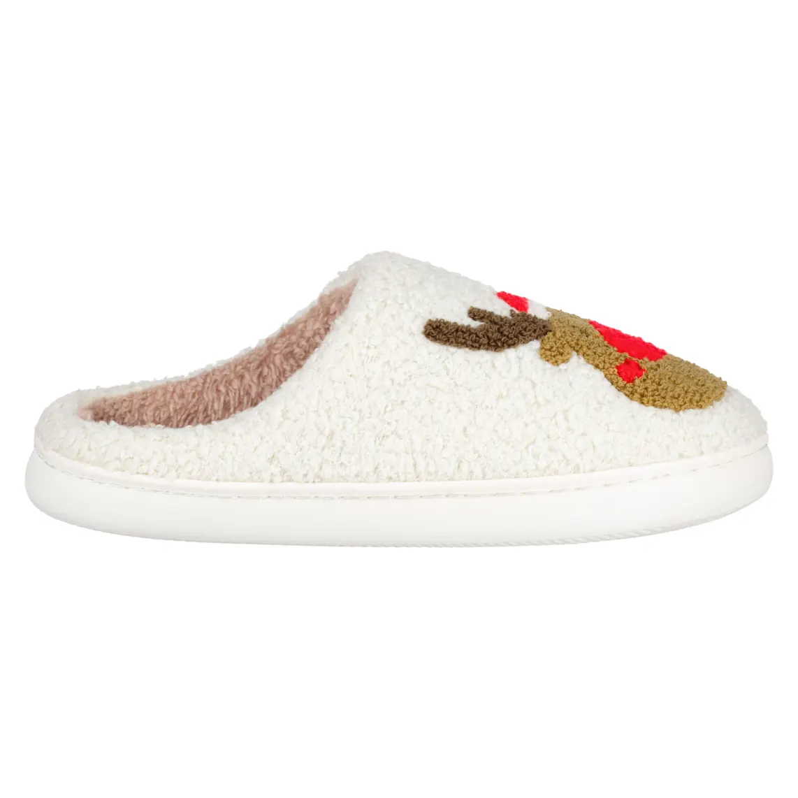საშინაო ჩუსტი Ardesto Home shoes Christmas 36/37 size, 100% polyester, sole 100% rubber, white