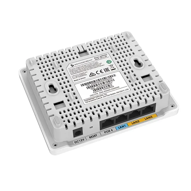 Wi-Fi დაშვების წერტილი Grandstream GWN7604, Indoor AX3000 Wi-Fi 6 Access Point, 2x2:2 2.4G, 3x3:2 5G, 1x GbE PoE, 2x GbE with PSE, 1x GbE, up to 100m coverage