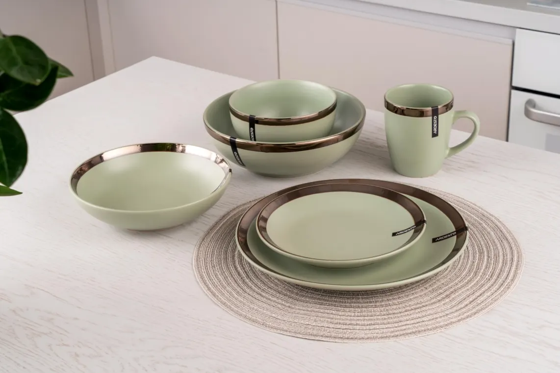 ჯამი Ardesto Bowl Liguria Green bay, 22cm, ceramics, green