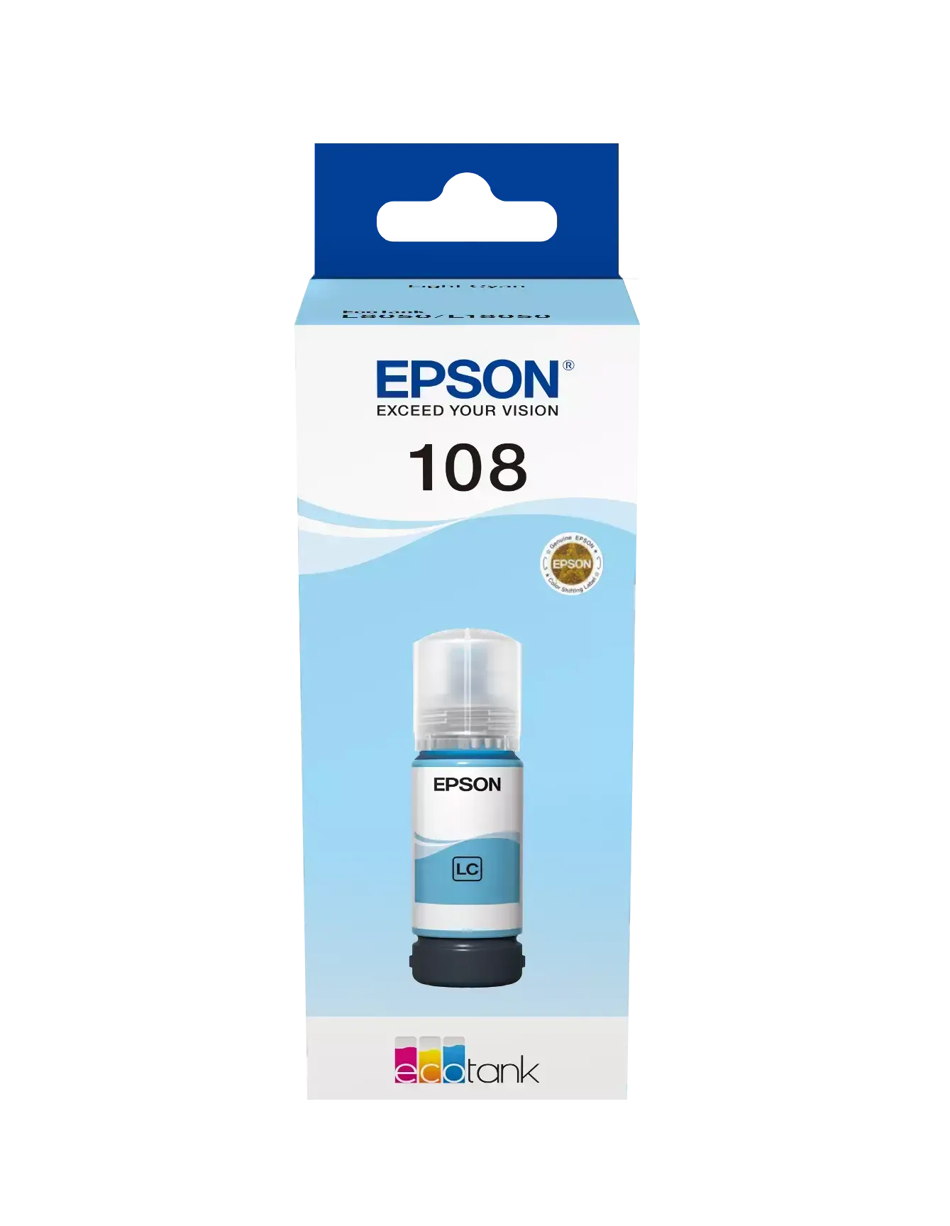 EPSON, 108 Light Cyan Ink Bottle C13T09C54A