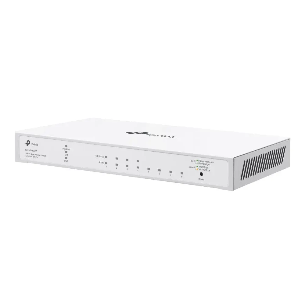TP-Link, Festa FS308GP, 8-Port Gigabit Smart Switch with 4-Port PoE+ 62W