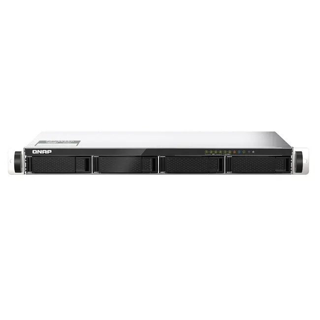 NAS სერვერი 4-bay 1U short-depth 12" NAS, Marvell Octeon TX2 CN9130 / CN9131 64-bit quad-core 2.2 GHz, 4GB DDR4 SODIMM RAM (1 slot, up to 32GB), 4 x 2.5"/3.5" SATA 6Gbps HDD bay, 2 x M.2 2280 NVMe PCIe Gen3 x1 SS