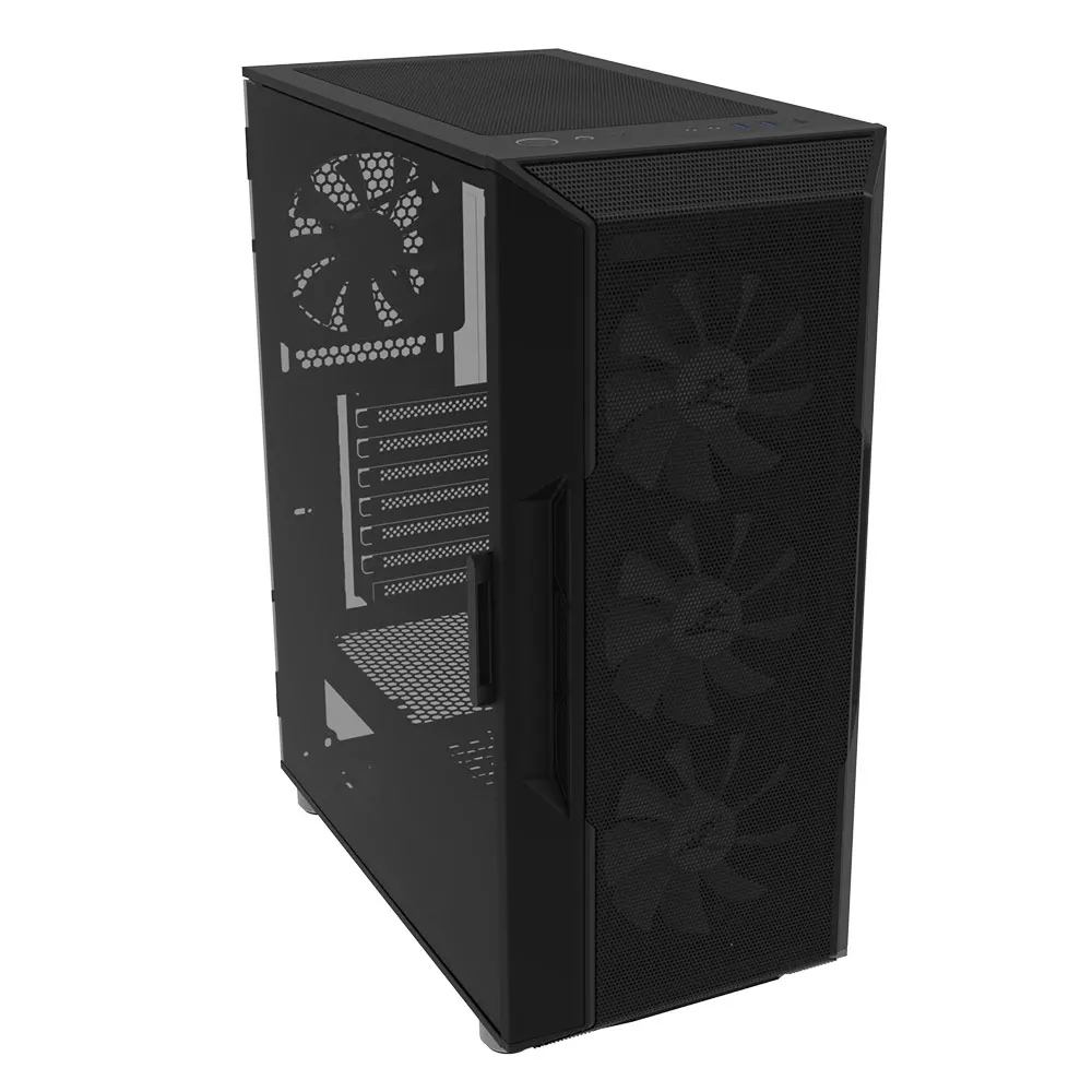 Zalman PC case I3 Neo TG without PSU, 1xUSB3.0, 2xUSB2.0, 4x120mm ARGB, VGA 355mm, LCS ready, TG Side/Front Panel, ATX, black