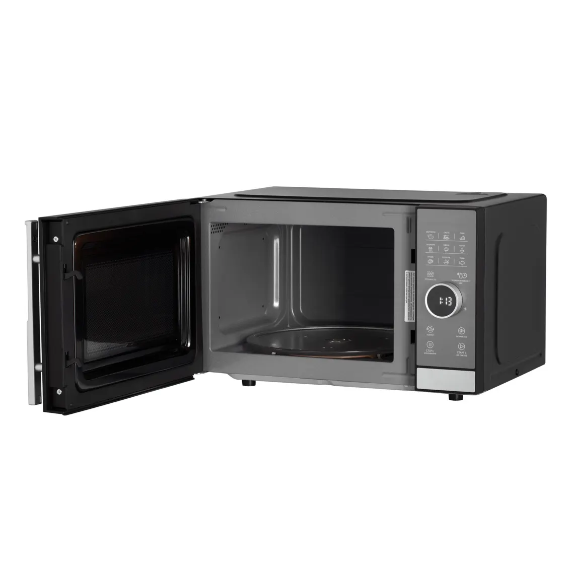 მიკროტალღური ღუმელი Ardesto Microwave oven, 23L, electronic control, 800W, display, handle opening, black