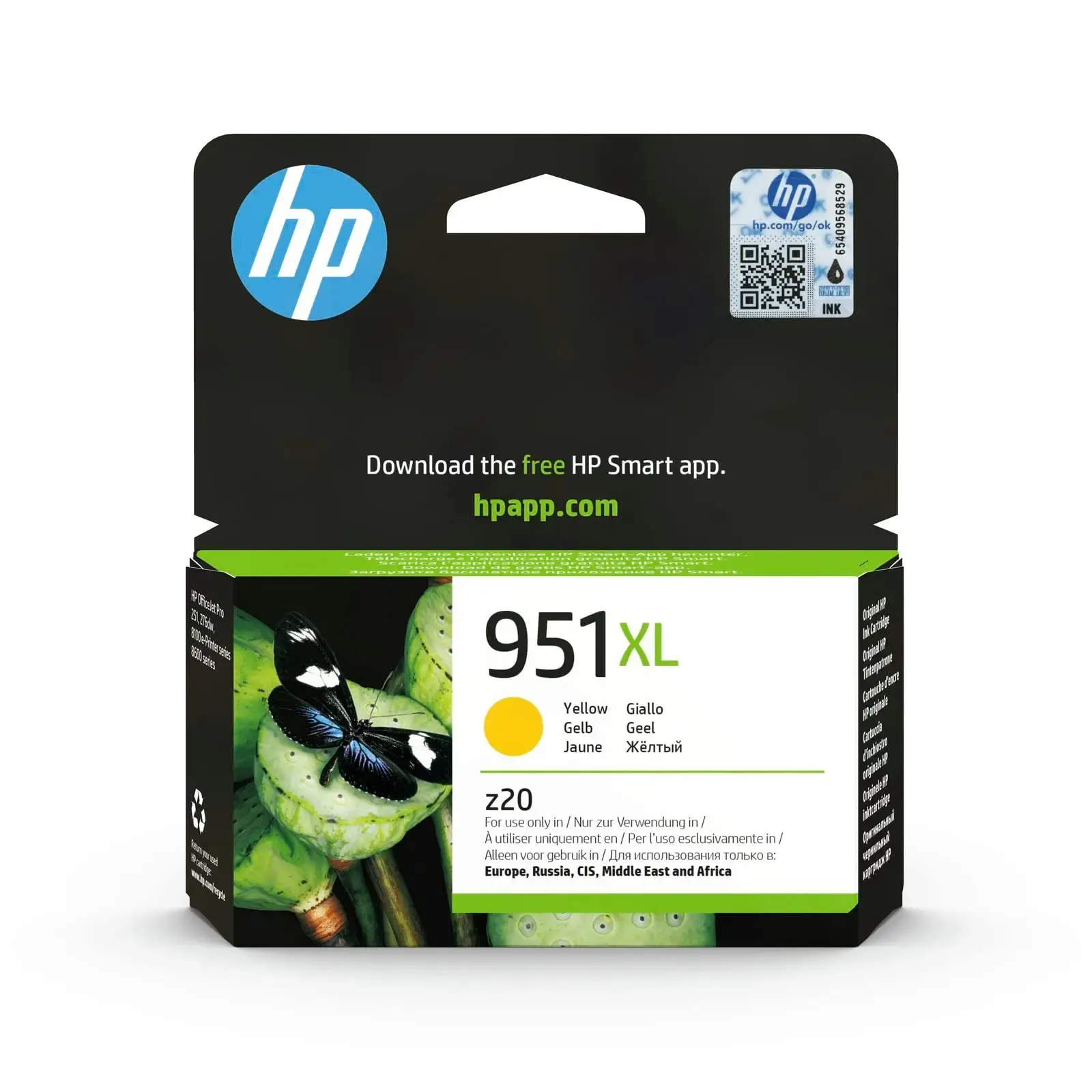 HP 951XL, Yellow Ink Cartridge CN048AE (High Yield)
