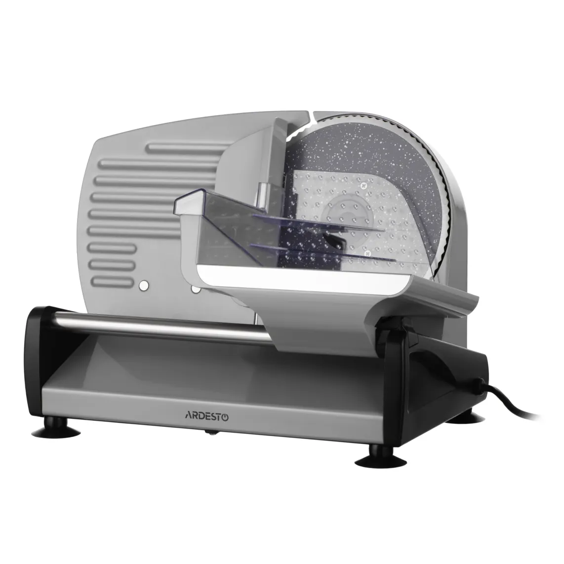 სლაისერი Ardesto slicer, 250W, blade-stainless steel, diameter of the knife-190mm, corps- iron/plastic, grey-black