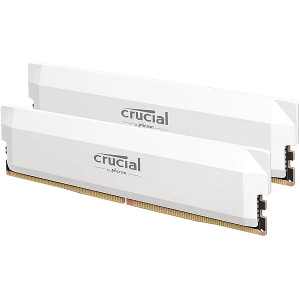 ოპერატიული მეხსიერება Crucial Pro White 64GB (2 x 32GB) DDR5 6400Mhz