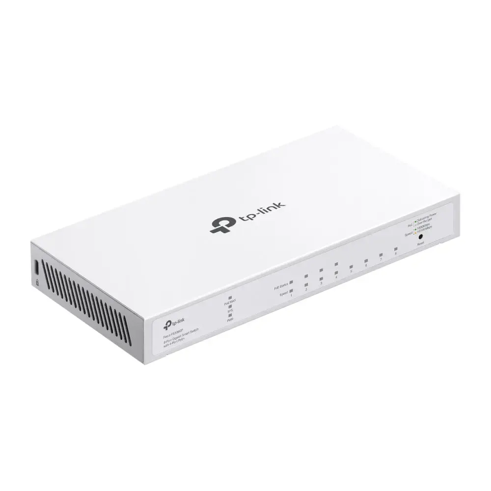 TP-Link, Festa FS308GP, 8-Port Gigabit Smart Switch with 4-Port PoE+ 62W
