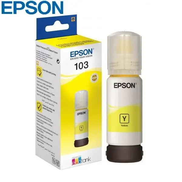 EPSON, 103 Yellow Ink Bottle C13T00S44A