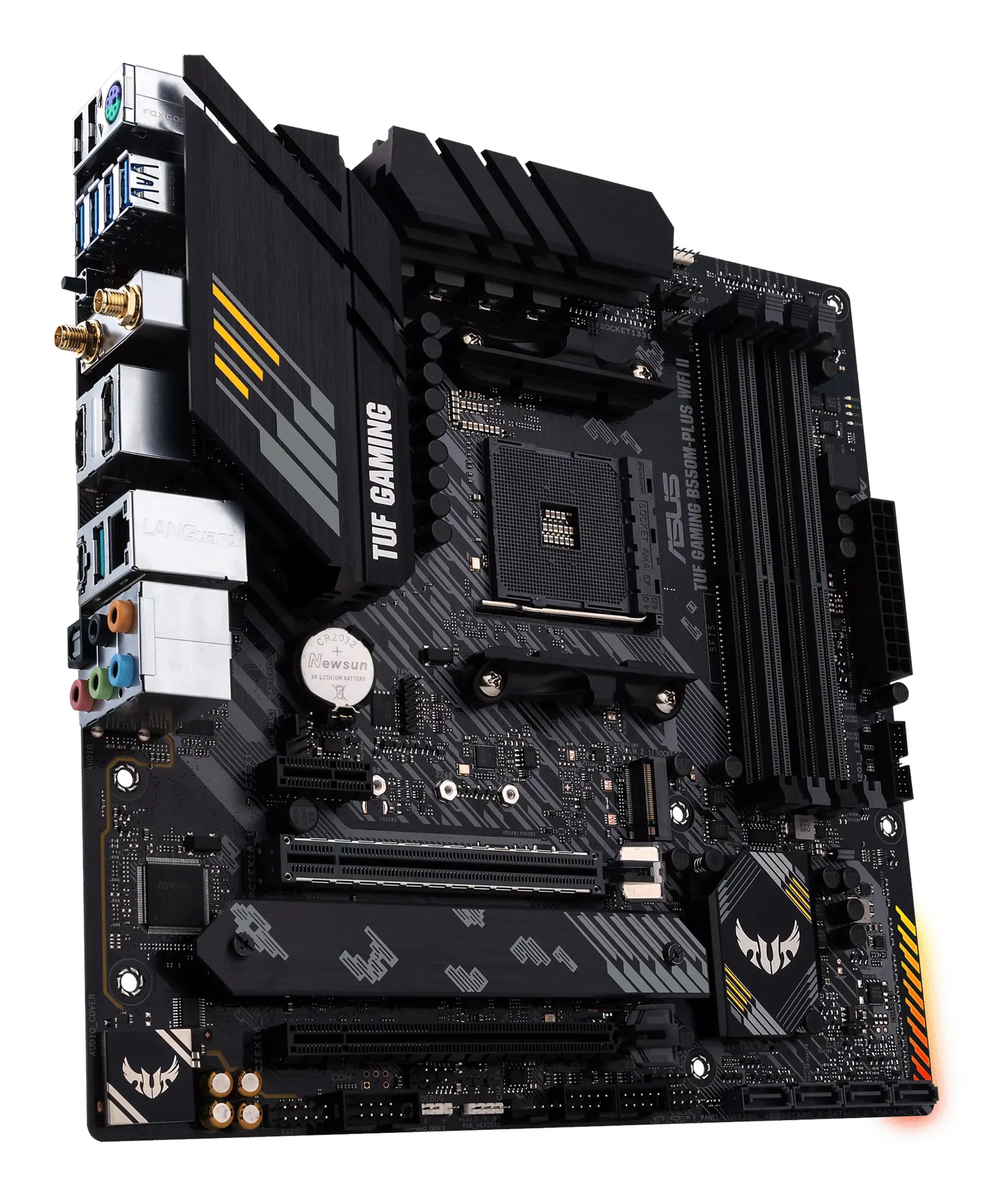 დედაპლატა ASUS Motherboard TUF GAMING B550M-PLUS WIFI II sAM4 B550 4xDDR4 M.2 HDMI DP Wi-Fi BT mATX