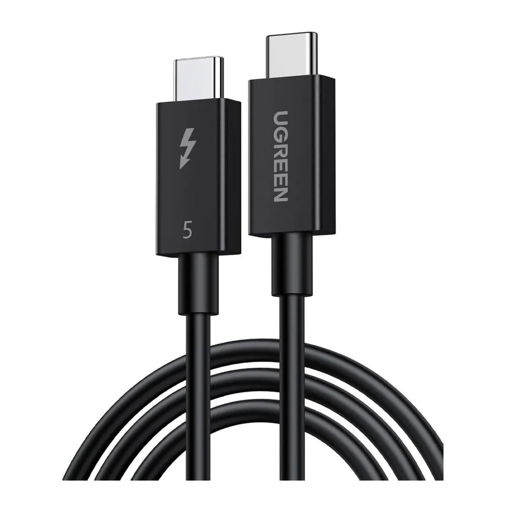 ვიდეო კაბელი UGREEN L703 (45996), 240W, Type-C Thunderbolt 5 Cable, 1m, Black