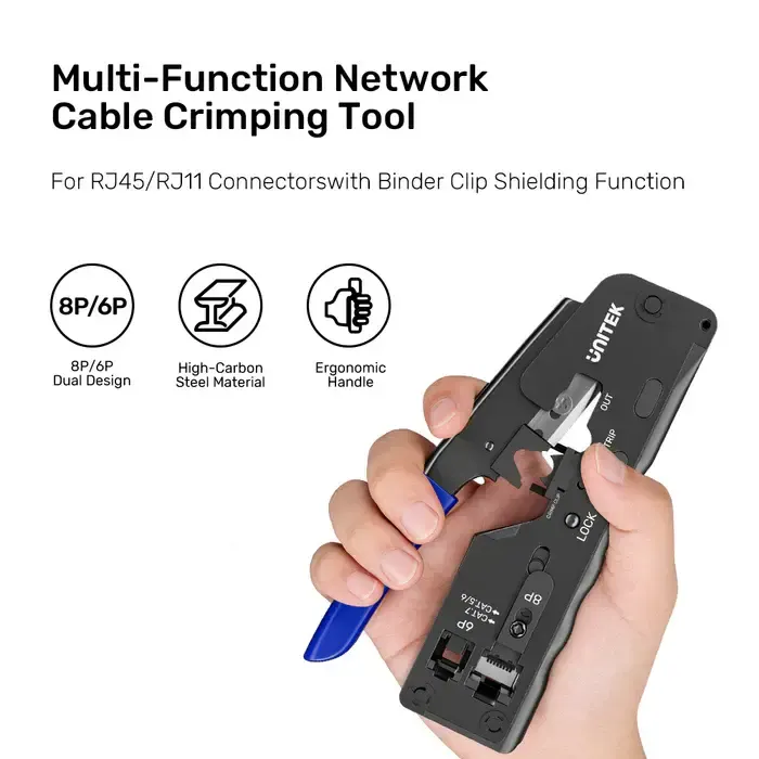 ქსელის აქსესუარი OT139A, UNITEK, Tool, Network Crimping Tool .
