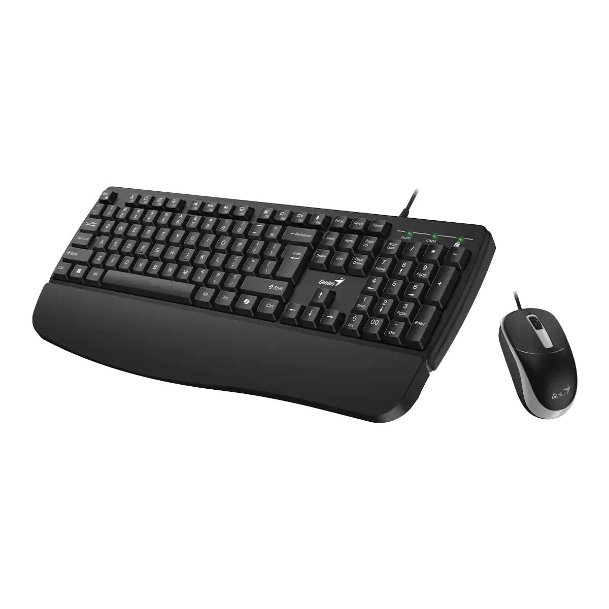 კლავიატურა Genius, KM-123, AI Copilot Key, Keyboard + Mouse (Combo) Black