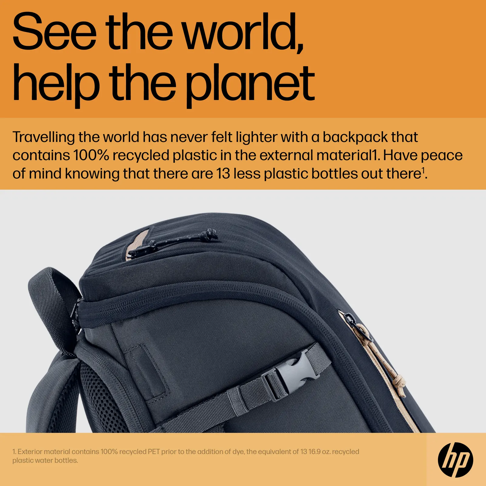 HP Travel 25 Liter 15.6 Iron Gray Laptop Backpack