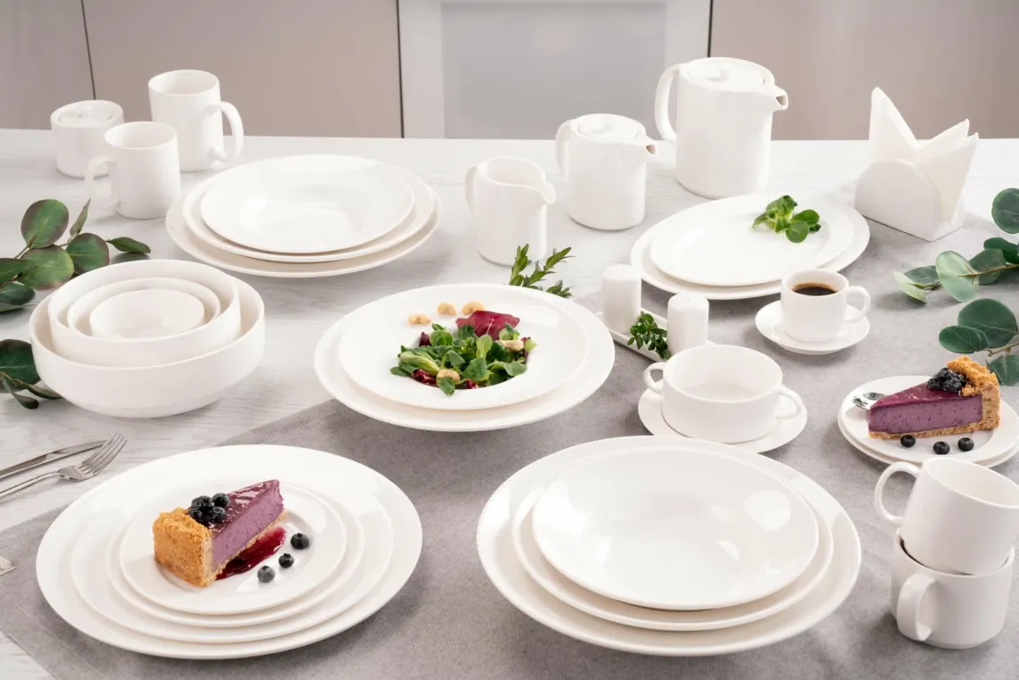 თეფში Ardesto Deep plate Prato, 23cm, porcelain, white