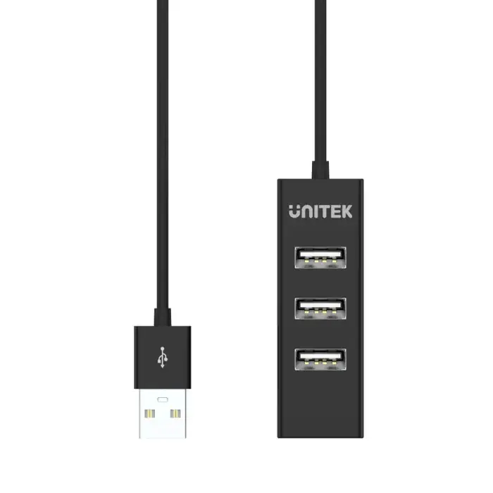 Y-2140, UNITEK, USB HUB, 4 Ports USB 2.0 480Mbps (80cm Cable).