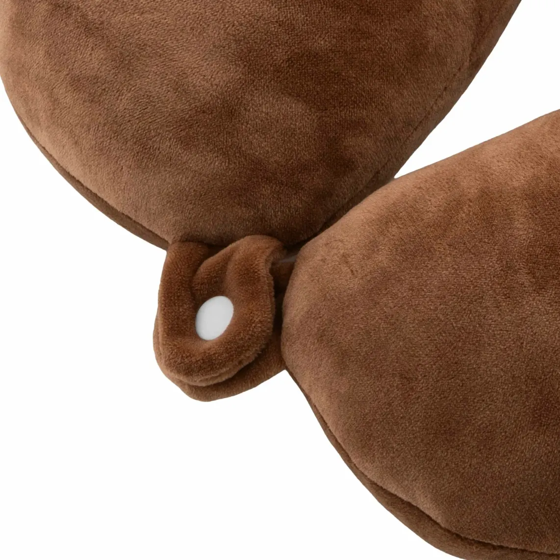 კისრის ბალიში ARDESTO Zip & Flip Neck pillow Travel Cute Dog 30x30cm, polystyrene beads, brown