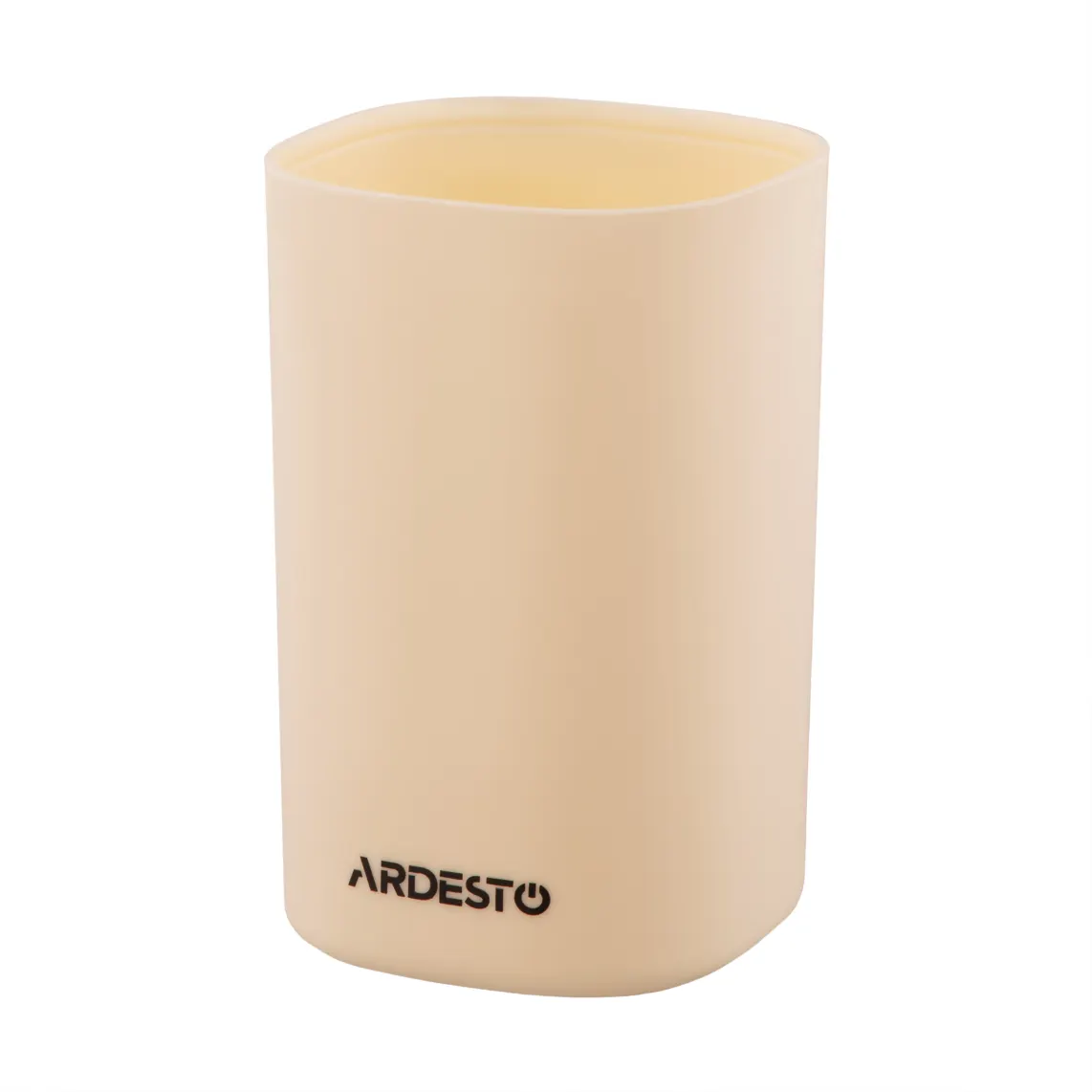 ARDESTO Bathroom set Vigor 380ml, 3 items, polypropylene, beige