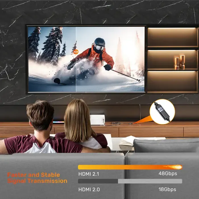 C11091A, UNITEK, Cable, 8K 60Hz HDMI 2.1 Male to Female Extension Cable 3M, .