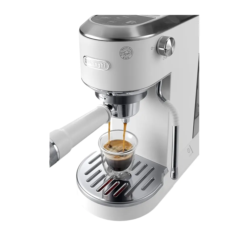 DeLonghi ‎EC890.WI Dedica Duo, 1450W, 1.1L, Coffee Machine, White