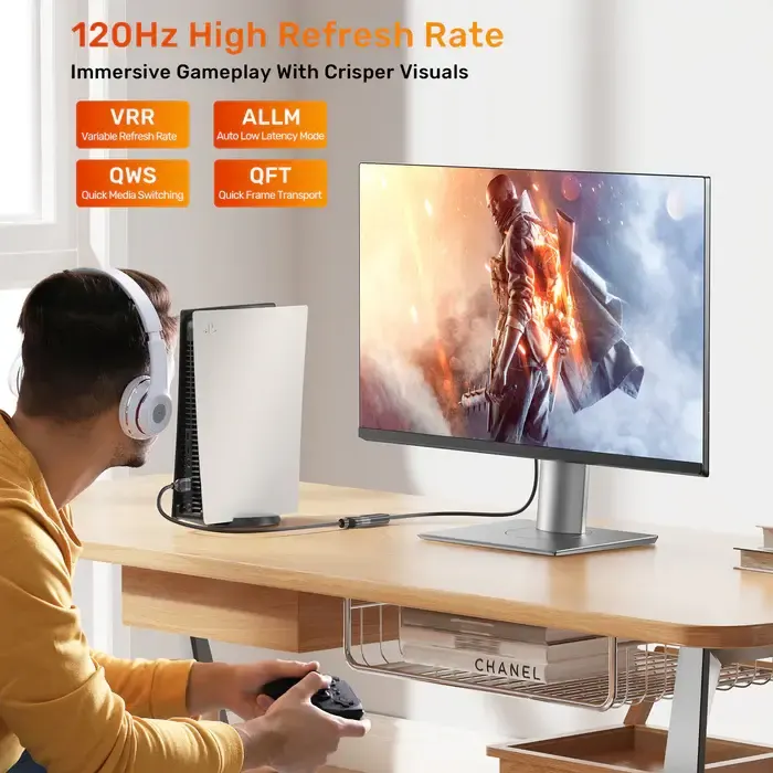 C11091A, UNITEK, Cable, 8K 60Hz HDMI 2.1 Male to Female Extension Cable 3M, .