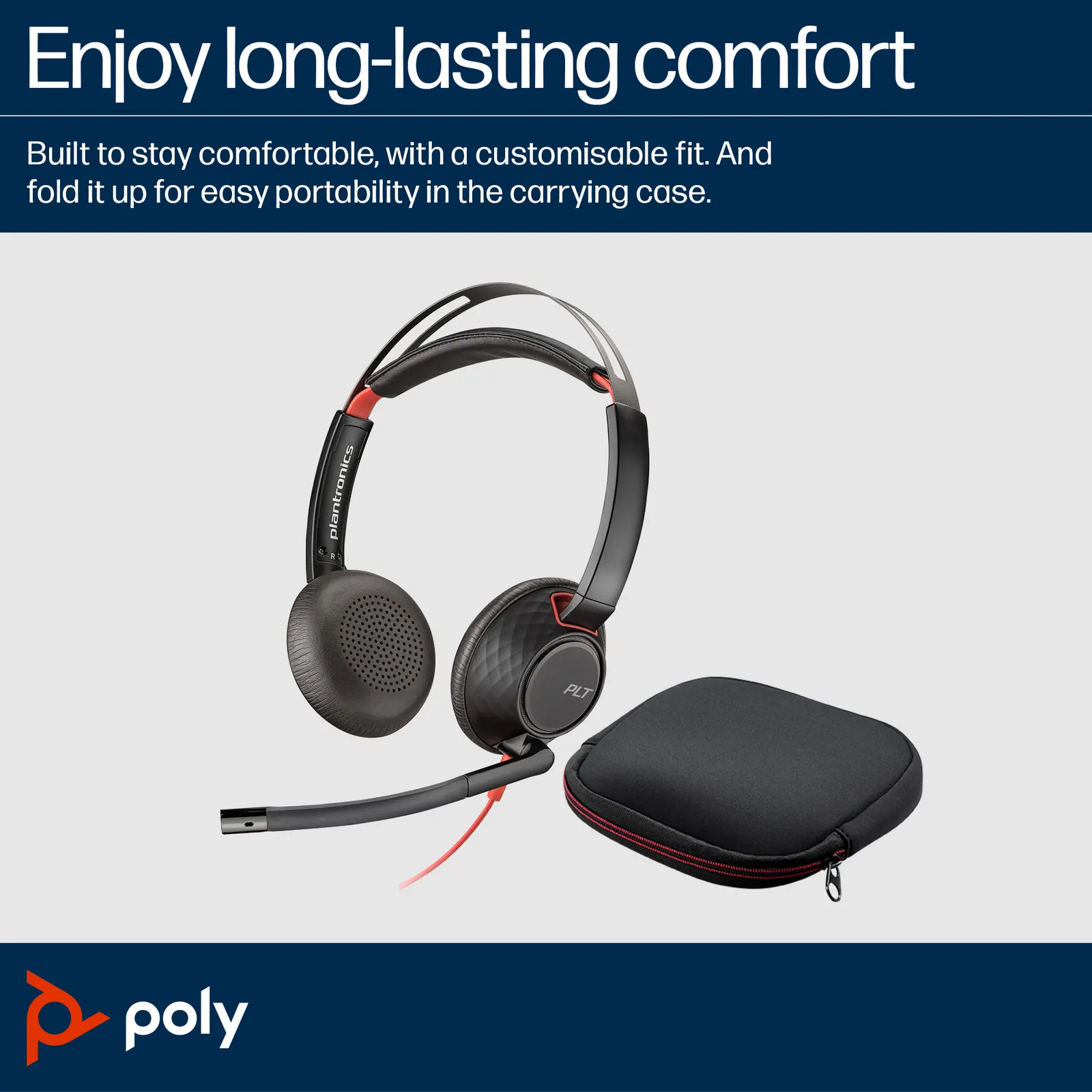 Poly Blackwire 5220 On-ear Black