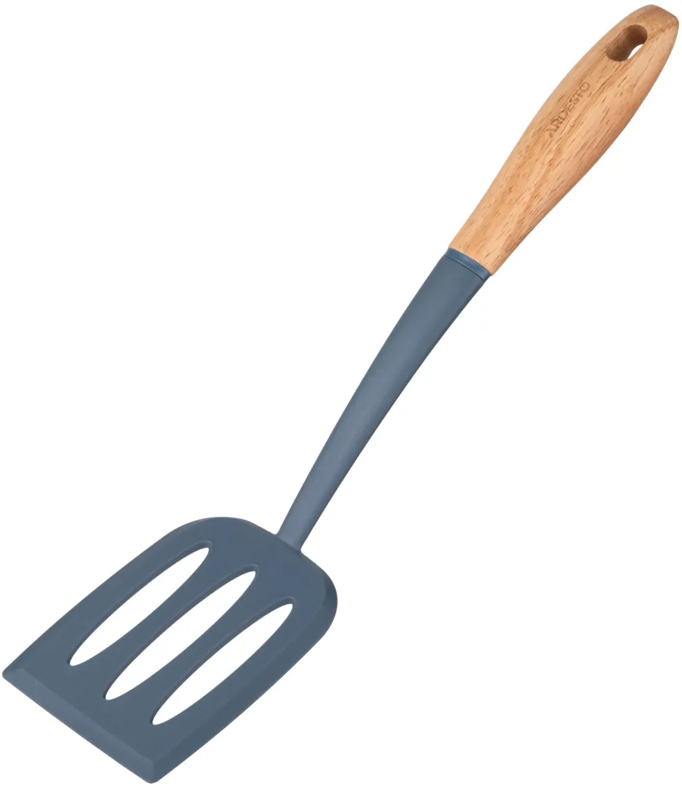 კულინარიული ნიჩაბი Ardesto Slotted turner Midori, 34.5cm, nylon, wood, blue