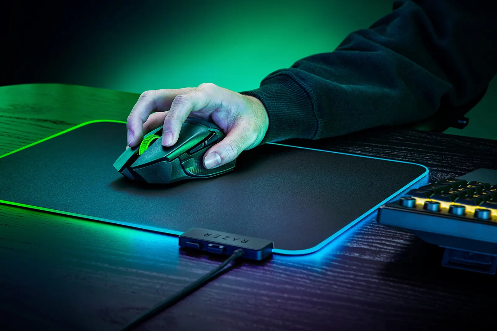 მაუსი Razer Mouse Basilisk V3 X HyperSpeed, RGB, WL/BT, black