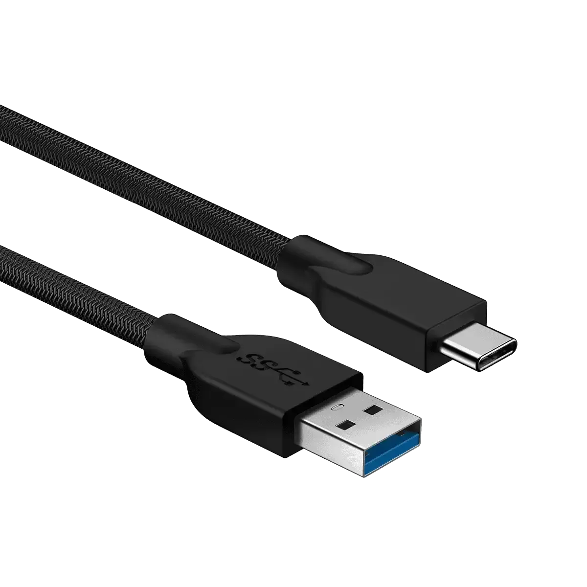 ACC-A2CC-3A, GENIUS Fast charging USB 3.0 1.5m, and sync a USB-C device from any USB-A charger, Black