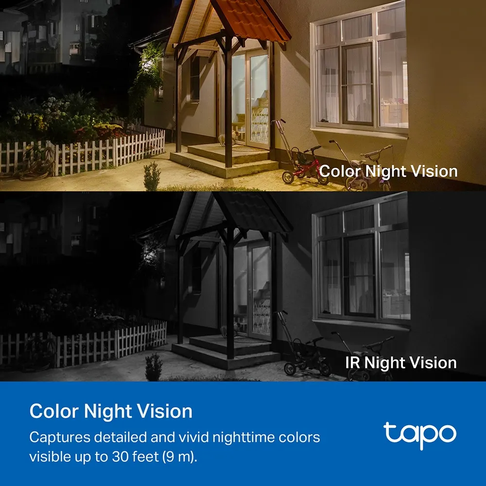 TP-Link Tapo C410 Wire-Free Security Camera - 2304 × 1296 (2K), Wi-Fi, 125° Viewing Angle, Up to 180-Day Battery Life, Solar Power Compatibility