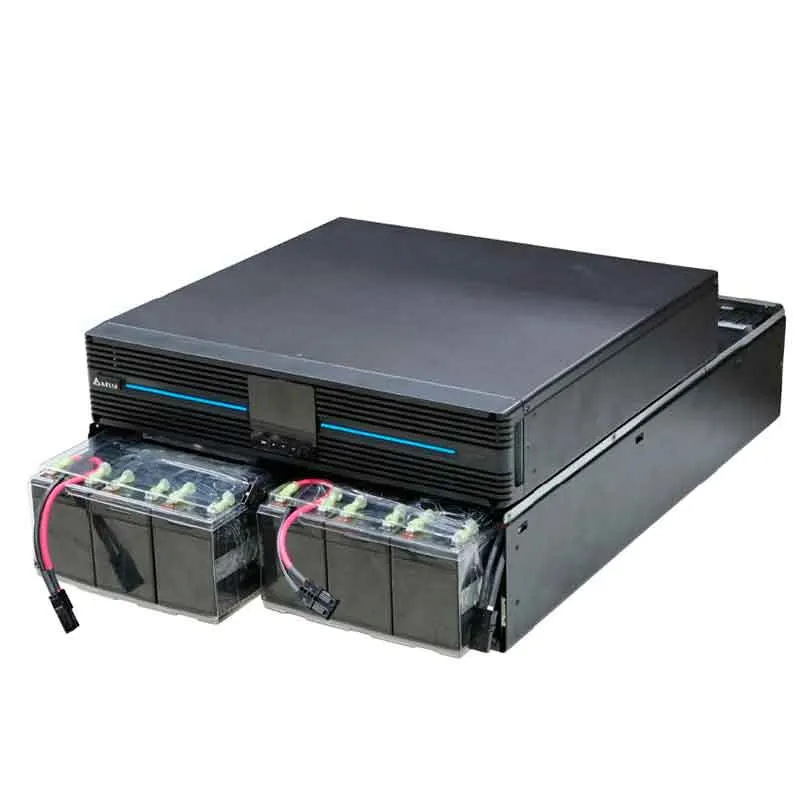 On-Line ტიპის UPS Delta Electronics RT 10kVA, 1:1, 230V, PF unity, default charging current 1.5A, inbuilt 20x9Ah batteries, with MBB