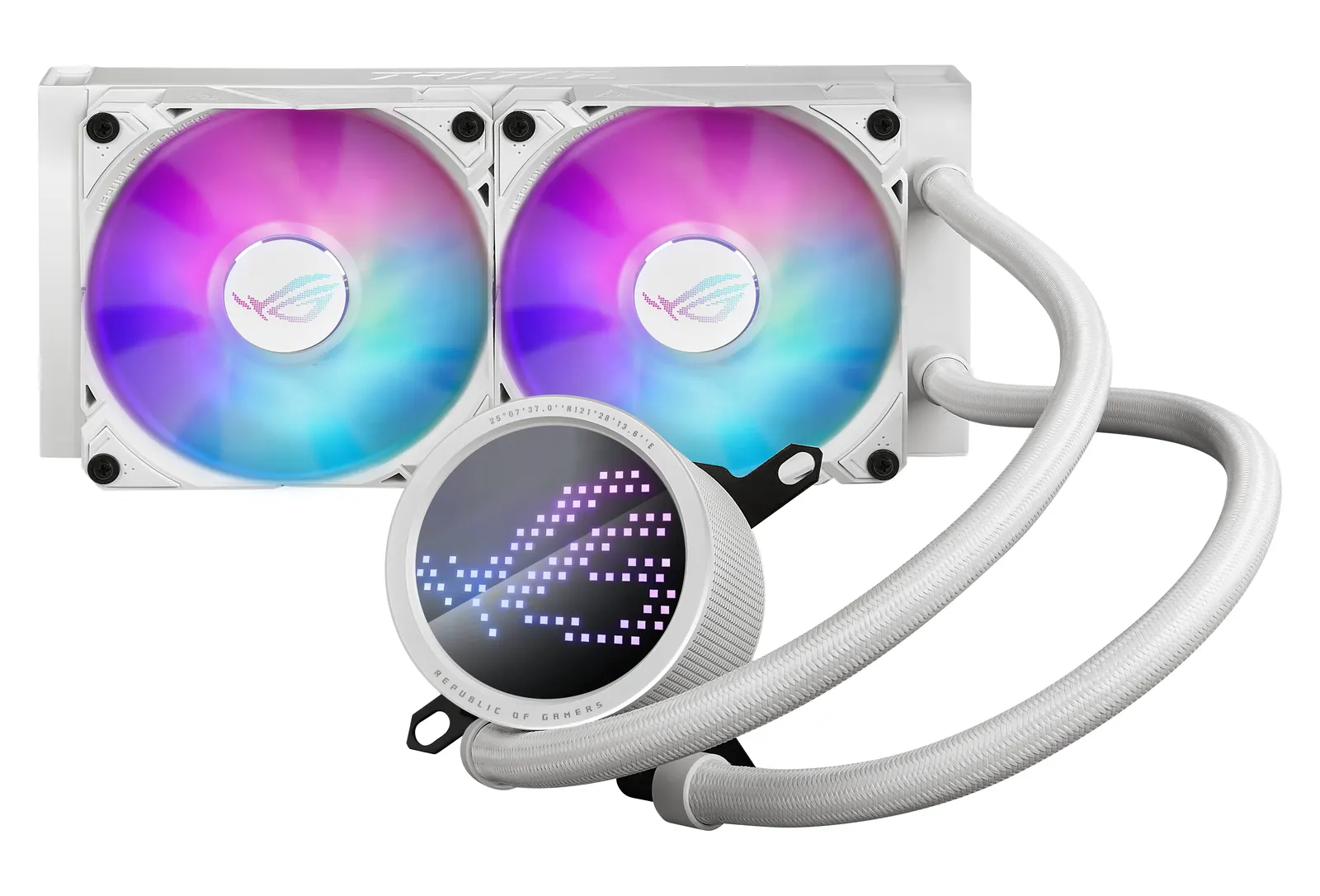ქულერი ASUS LCS ROG RYUO III 240 ARGB WHT Intel: LGA 115x, 1700, 1200;AMD: AM4, AM5, Anime Matrix LED, ARGB, White