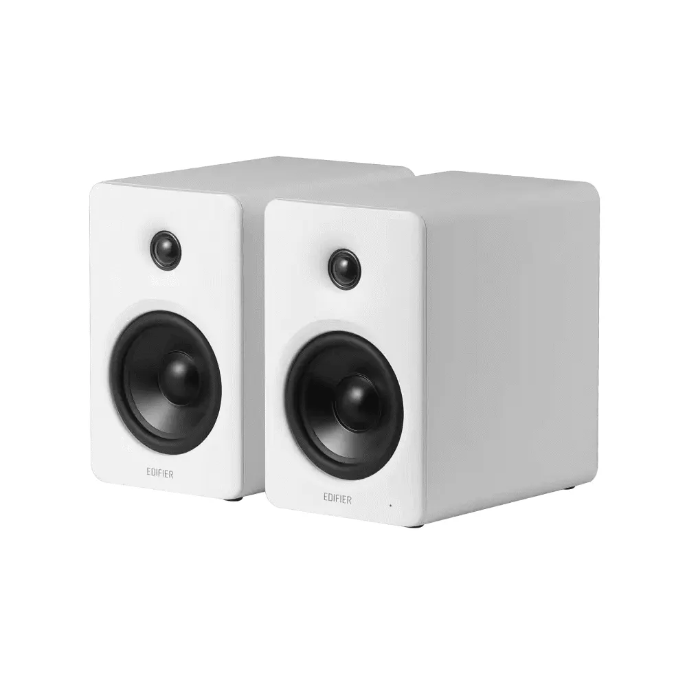 Edifier M90, 100W, HDMI eARC, Optical, Type-C, AUX, Bluetooth, Compact Active Speaker, White