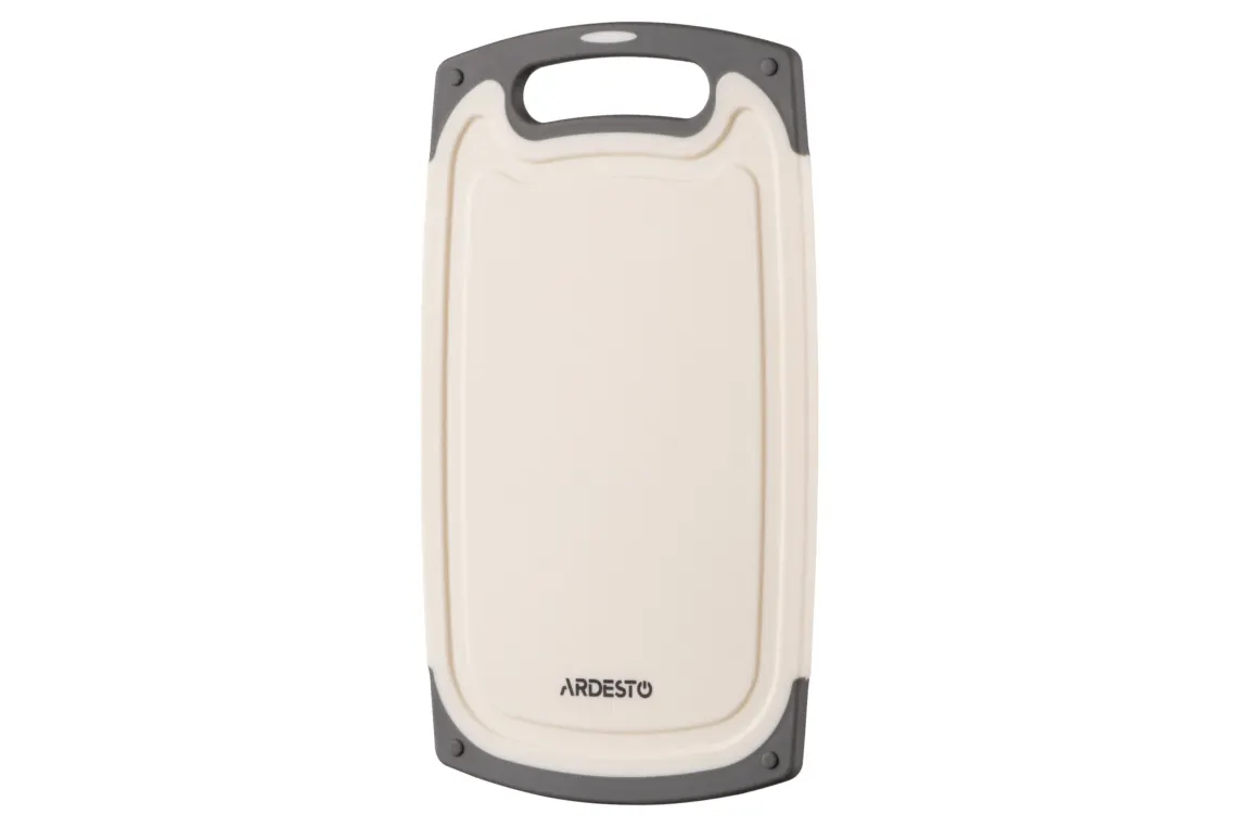 Ardesto Cutting board Gemini, 25x15x0.8cm, plastic, white