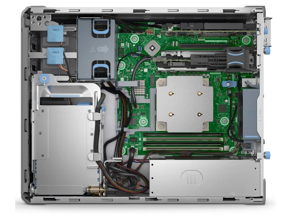 Dell PE T160/ 3x3.5 + 2x2.5/ 6353P/ 1x32GB UDIMM 5600MT/s/ 1x480GB SSD SATA CBL/ H355/ iDRAC9, Bas/ 2x1GbE/ 1x500W/ 3YW