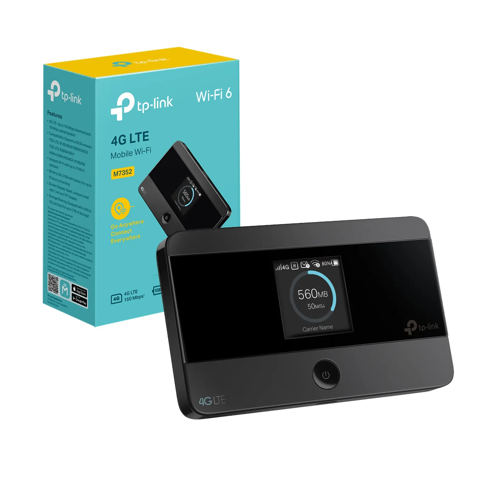 LTE როუტერი TP-Link M7352 4G LTE Mobile Wi-Fi