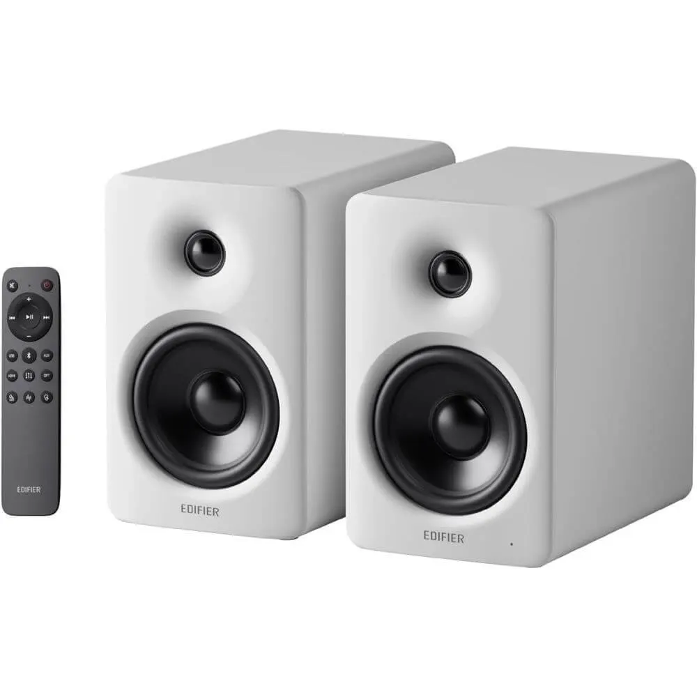 დინამიკი Edifier M90, 100W, HDMI eARC, Optical, Type-C, AUX, Bluetooth, Compact Active Speaker, White