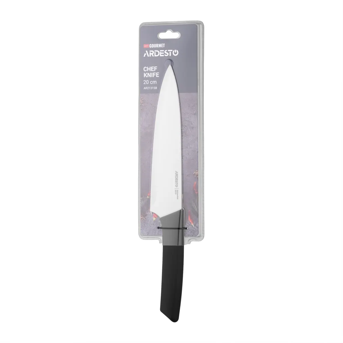 დანა Ardesto Chef Knife Gemini Gourmet, 20cm, stainless steel, plastic, black