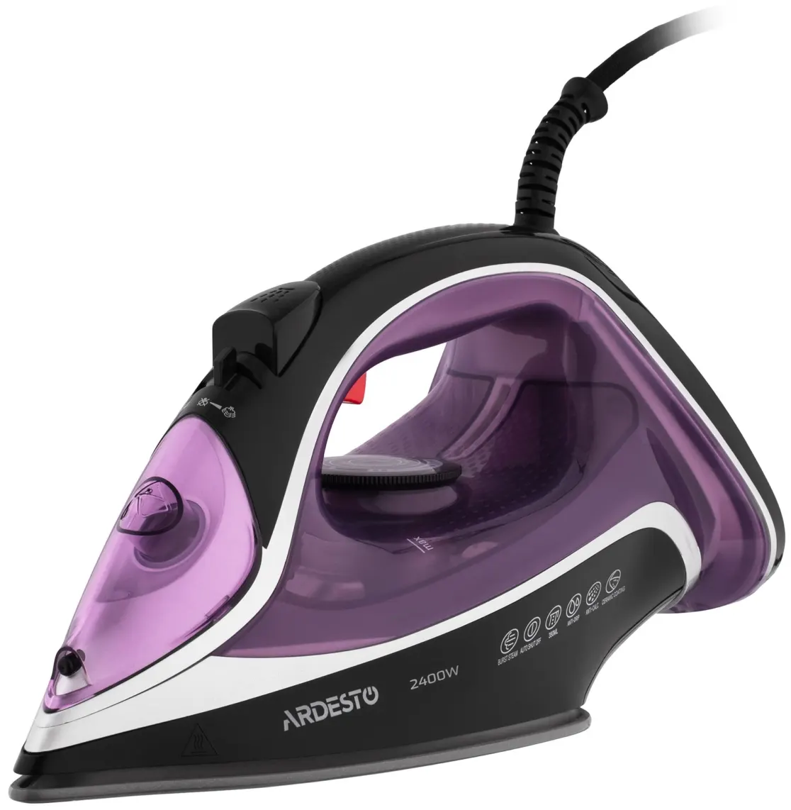 უთო Ardesto Iron IR-B2234, 2400W, 350ml, steam boost, ceramic soleplate, violet-black