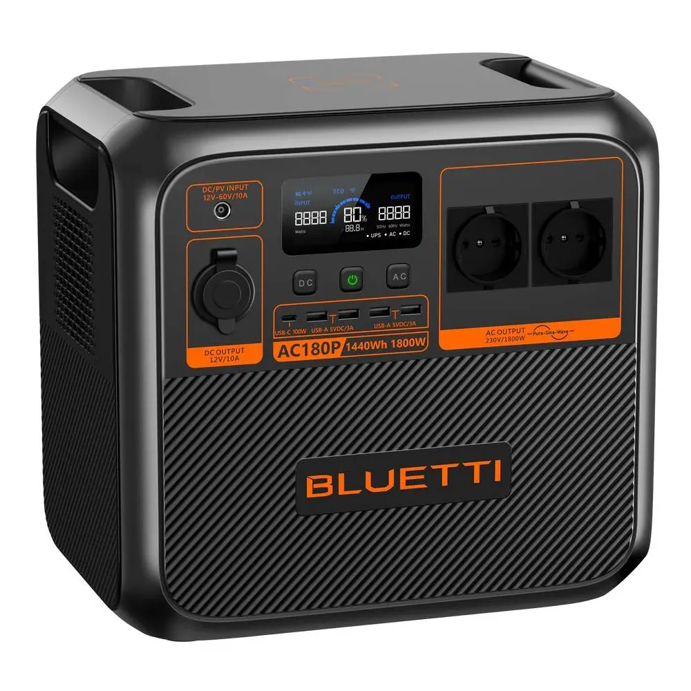 AC180P/GE Bluetti AC180P Portable Power Station 1800W/1440Wh