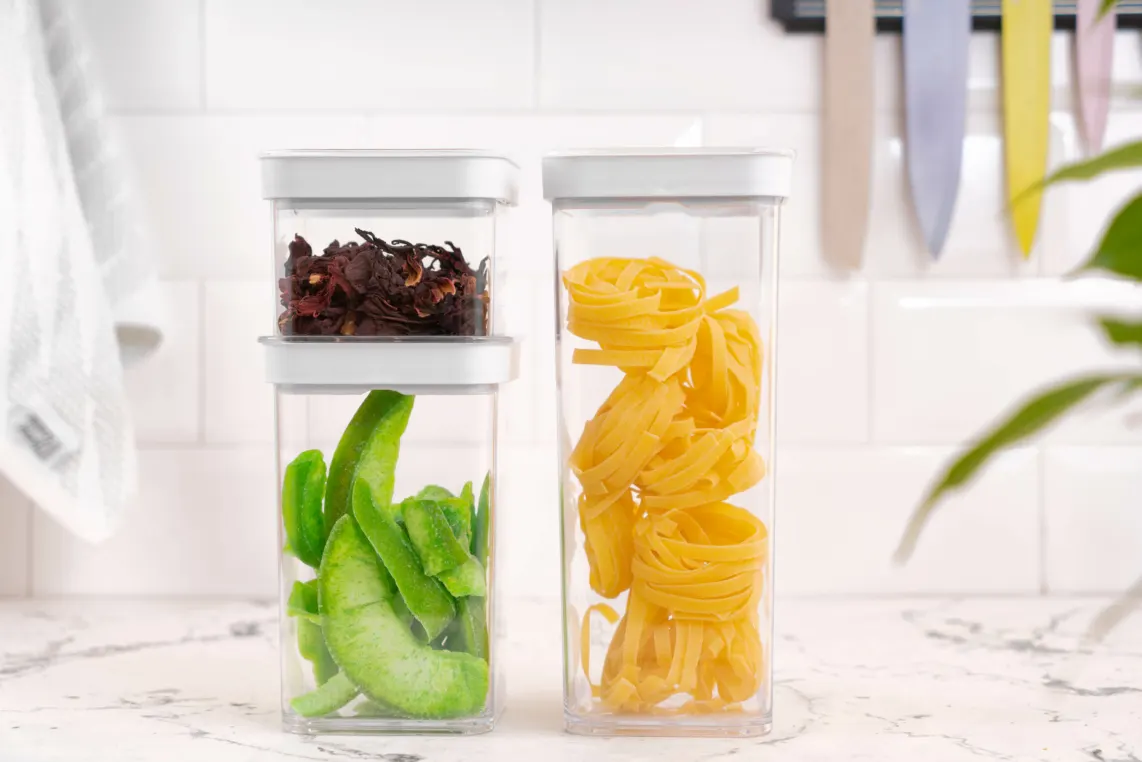 საკვების კონტეინერი Ardesto Food storage containers Fresh, 3pcs, plastic, white