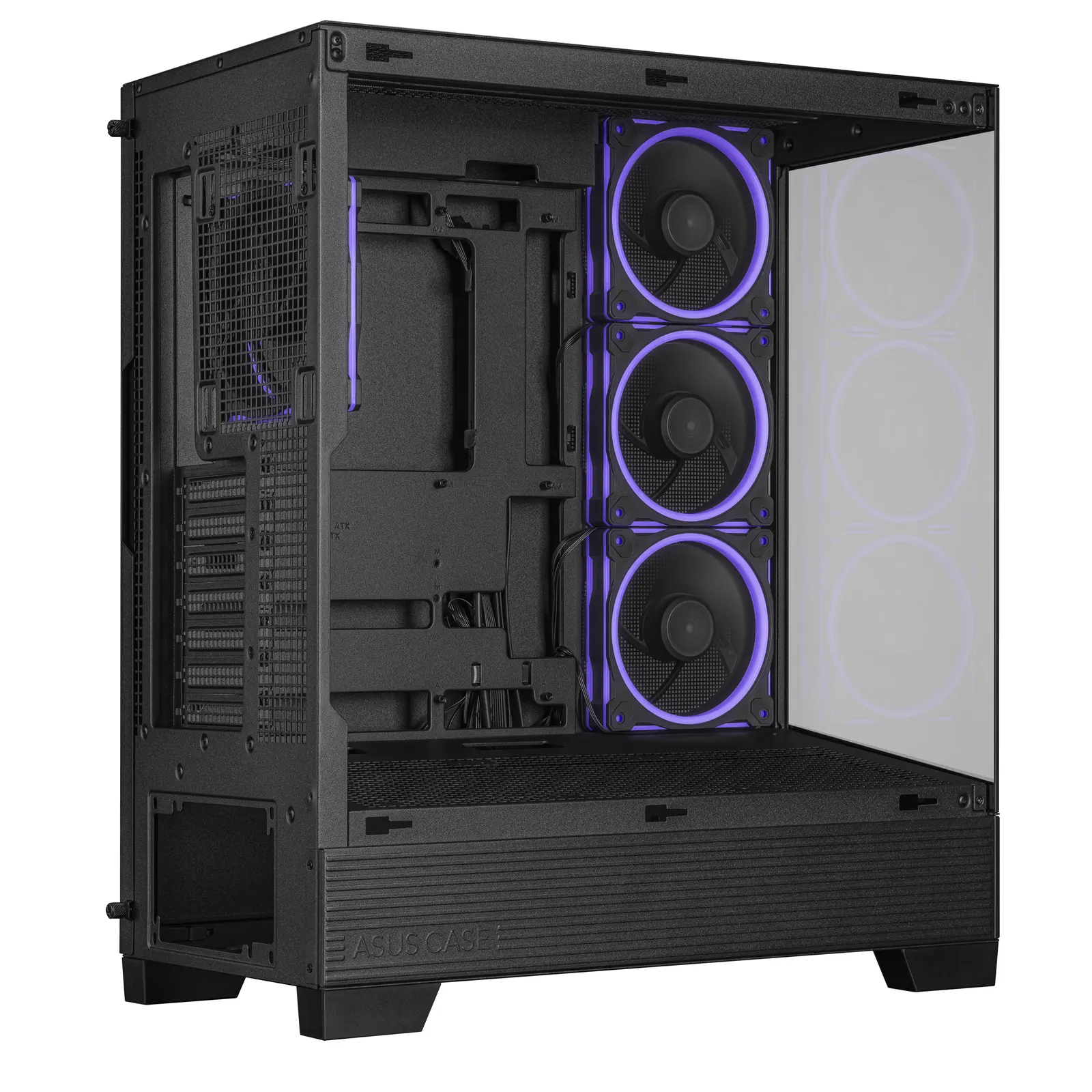 ქეისი ASUS A31 PLUS TG ARGB – Mid Tower | ATX/mATX/Mini-ITX | TG | 4×120mm ARGB Fans | GPU 380mm | CPU Cooler 165mm | 360mm Radiator | Black
