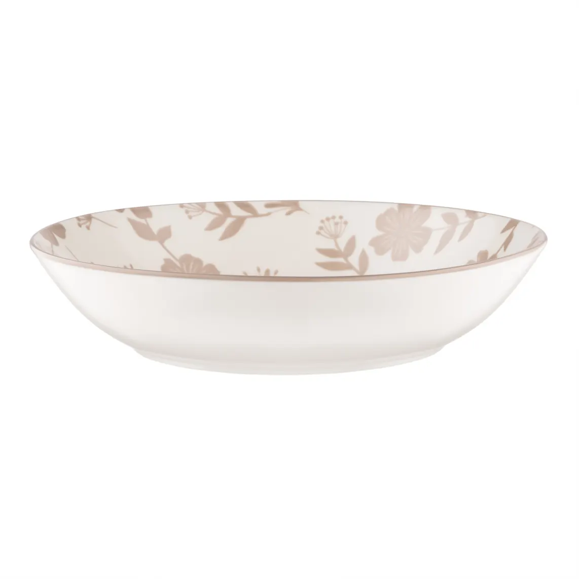თეფში Soup plate ARDESTO Ravenna 790ml, 20cm, porcelain, white-beige